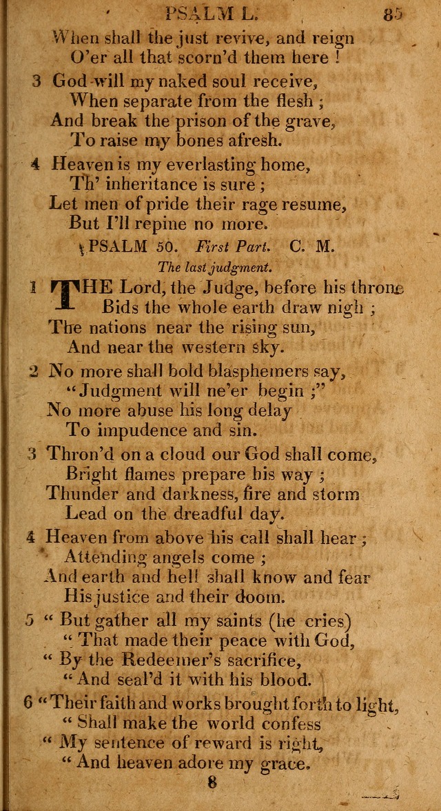 The Psalms and Hymns: with the catechism, confession of faith and liturgy of the Reformed Dutch Church in North America page 85