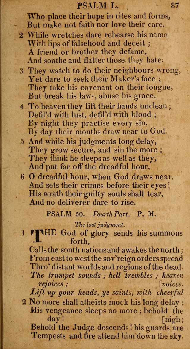 The Psalms and Hymns: with the catechism, confession of faith and liturgy of the Reformed Dutch Church in North America page 87
