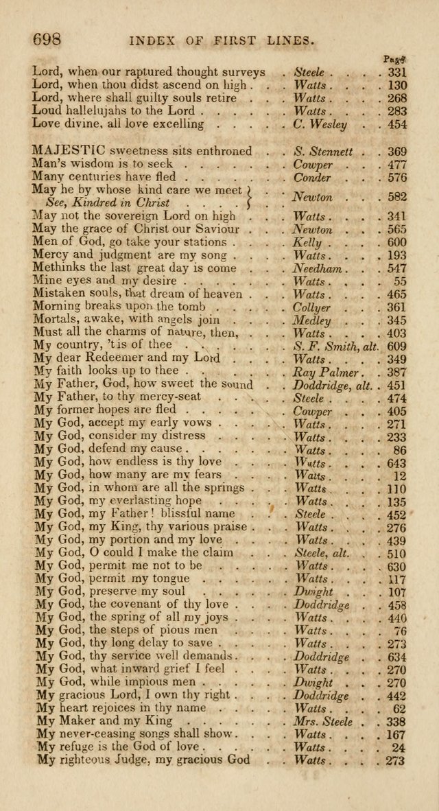 Psalms and Hymns, for Christian Use and Worship page 709