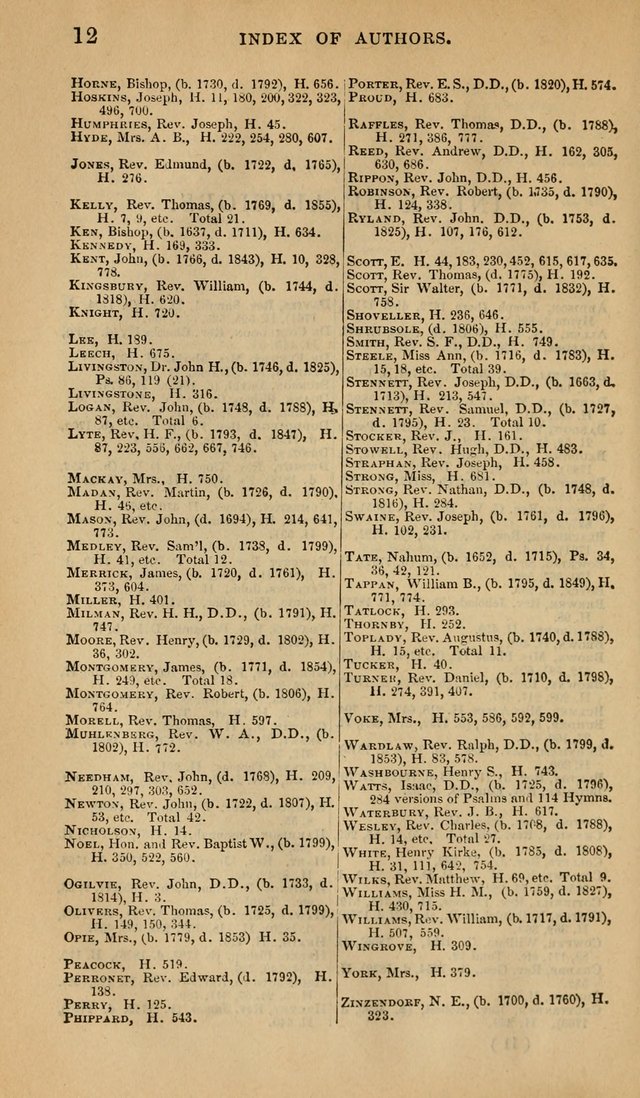 The Psalms and Hymns, with the Doctrinal Standards and Liturgy of the Reformed Protestant Dutch Church in North America page 20