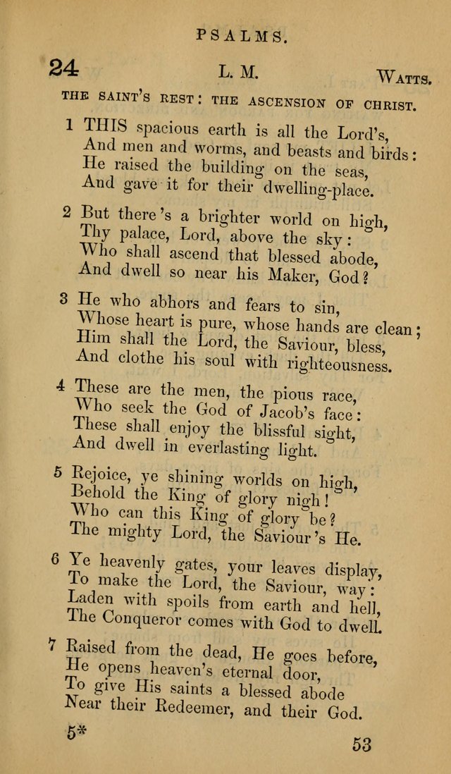 The Psalms and Hymns, with the Doctrinal Standards and Liturgy of the Reformed Protestant Dutch Church in North America page 61