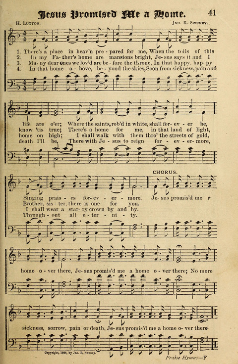 Praise Hymns and Full Salvation Songs page 41