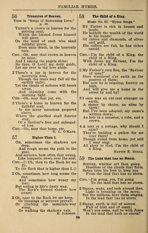 Praise Hymns and Full Salvation Songs page 54