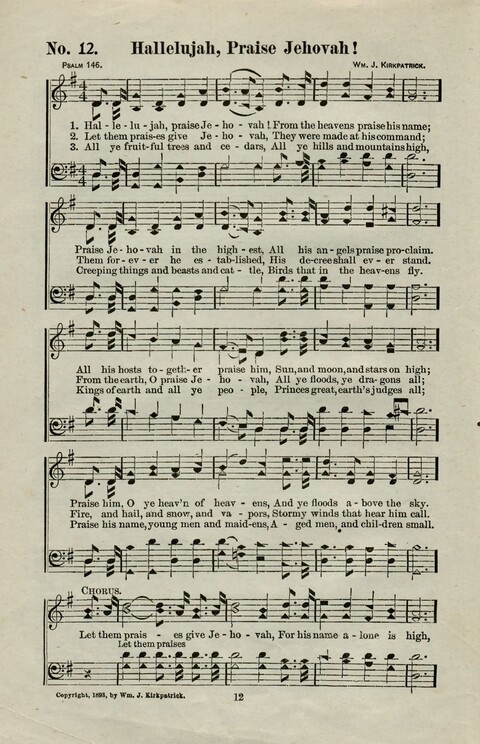 Praise Him: containing many new and some of the best of the old hymns and tunes for all occasions of Christian work and worship page 10