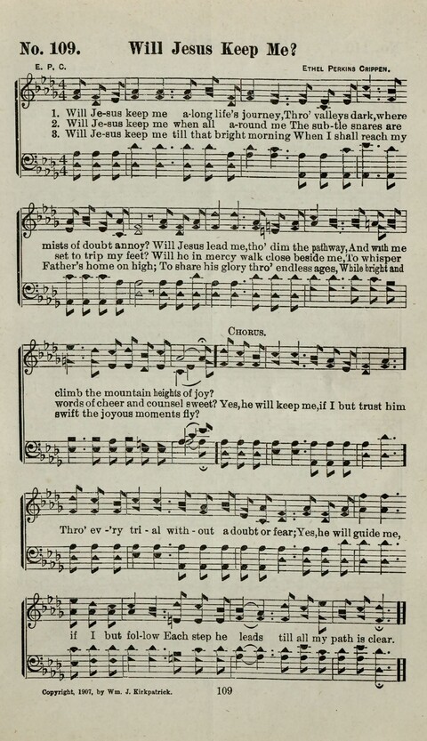 Praise Him: containing many new and some of the best of the old hymns and tunes for all occasions of Christian work and worship page 107