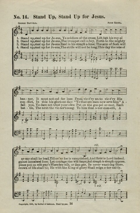Praise Him: containing many new and some of the best of the old hymns and tunes for all occasions of Christian work and worship page 12