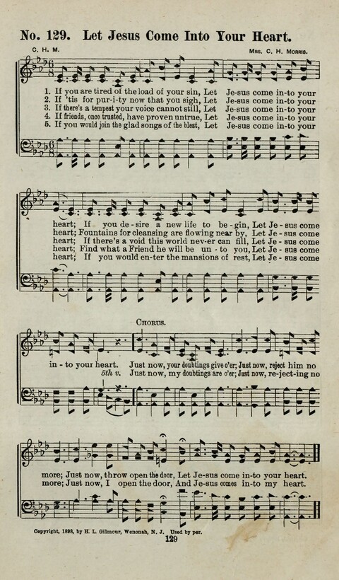 Praise Him: containing many new and some of the best of the old hymns and tunes for all occasions of Christian work and worship page 127