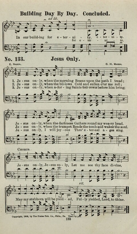 Praise Him: containing many new and some of the best of the old hymns and tunes for all occasions of Christian work and worship page 131