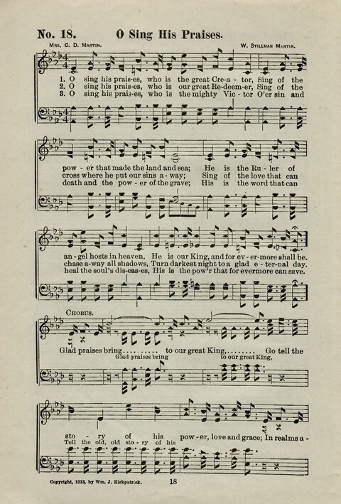 Praise Him: containing many new and some of the best of the old hymns and tunes for all occasions of Christian work and worship page 16