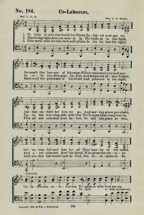 Praise Him: containing many new and some of the best of the old hymns and tunes for all occasions of Christian work and worship page 182