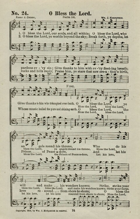 Praise Him: containing many new and some of the best of the old hymns and tunes for all occasions of Christian work and worship page 22