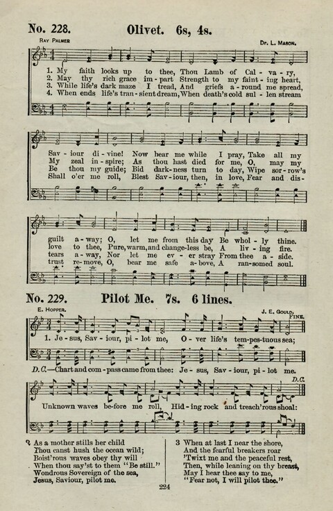 Praise Him: containing many new and some of the best of the old hymns and tunes for all occasions of Christian work and worship page 222