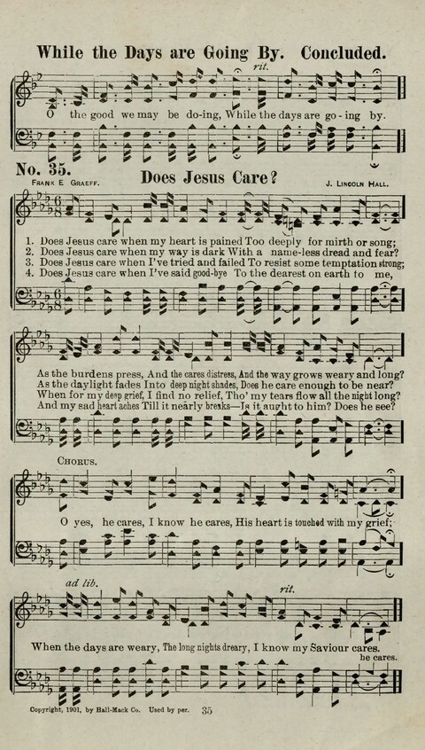 Praise Him: containing many new and some of the best of the old hymns and tunes for all occasions of Christian work and worship page 33