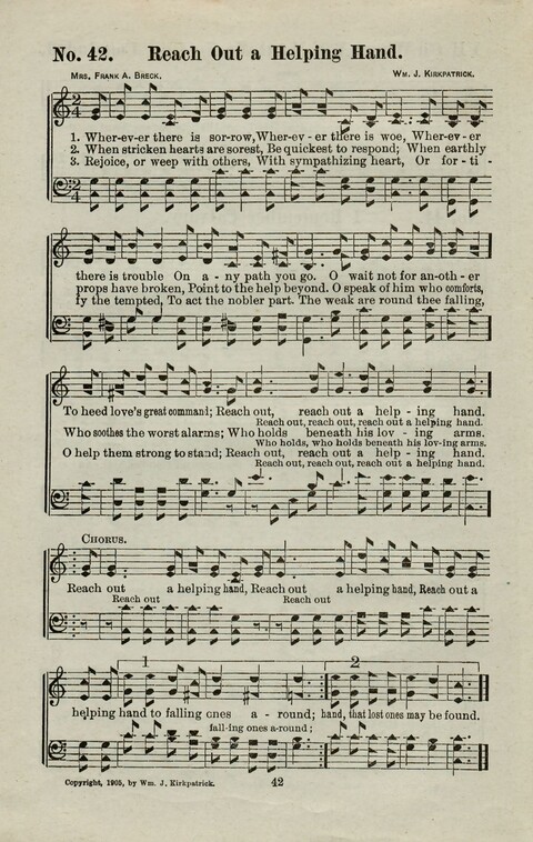 Praise Him: containing many new and some of the best of the old hymns and tunes for all occasions of Christian work and worship page 40