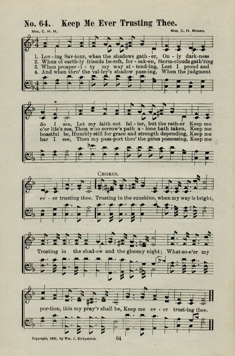 Praise Him: containing many new and some of the best of the old hymns and tunes for all occasions of Christian work and worship page 62