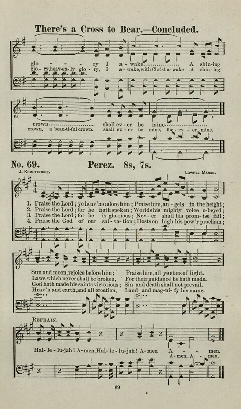 Praise Him: containing many new and some of the best of the old hymns and tunes for all occasions of Christian work and worship page 67
