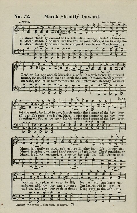 Praise Him: containing many new and some of the best of the old hymns and tunes for all occasions of Christian work and worship page 70