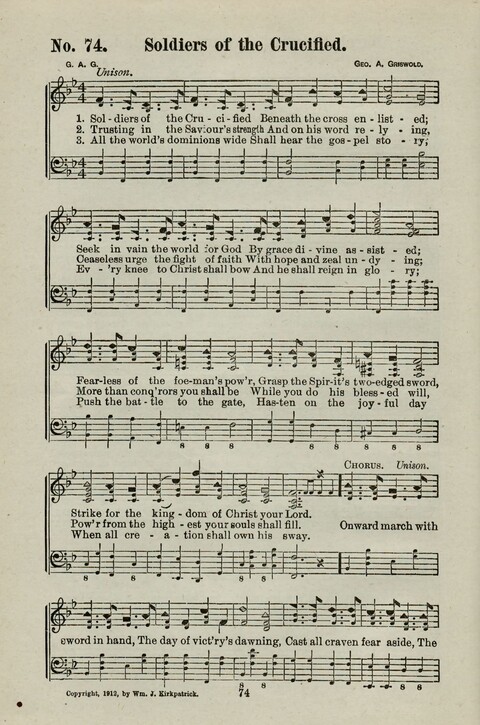 Praise Him: containing many new and some of the best of the old hymns and tunes for all occasions of Christian work and worship page 72