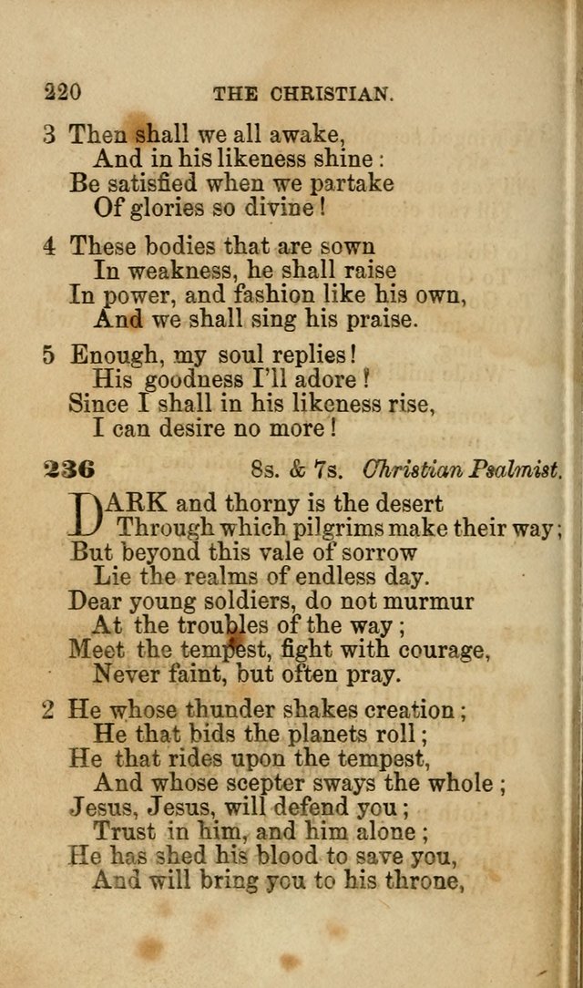 Pocket Hymns: original and selected. designed for the use of the regular Baptist church, and all who love our Lord Jesus Christ page 220