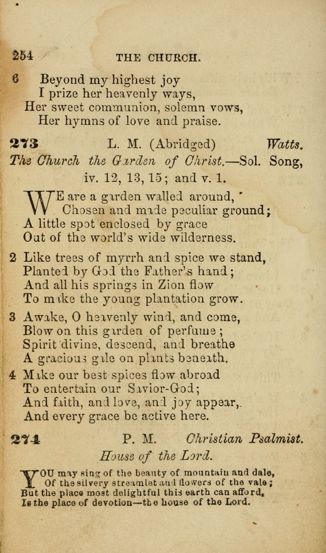 Pocket Hymns: original and selected. designed for the use of the regular Baptist church, and all who love our Lord Jesus Christ page 254