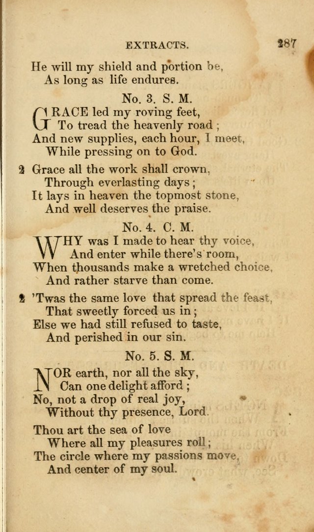 Pocket Hymns: original and selected. designed for the use of the regular Baptist church, and all who love our Lord Jesus Christ page 289