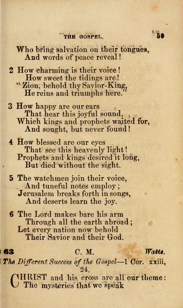 Pocket Hymns: original and selected. designed for the use of the regular Baptist church, and all who love our Lord Jesus Christ page 59