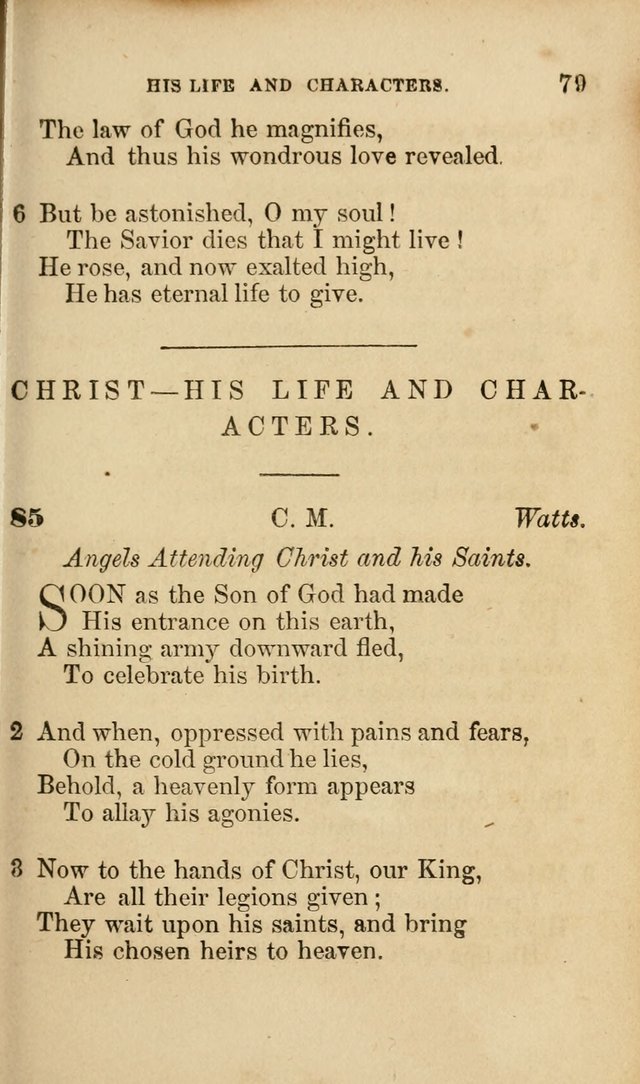Pocket Hymns: original and selected. designed for the use of the regular Baptist church, and all who love our Lord Jesus Christ page 79