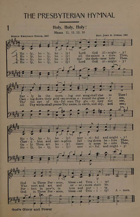 The Presbyterian Hymnal page 1