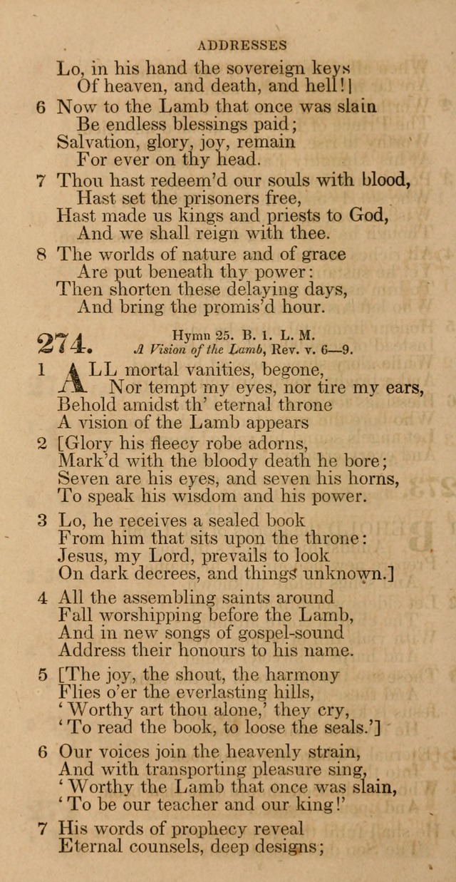 The Psalms and hymns of Rev. Isaac Watts, D.D., arranged by Dr.Rippon: with Dr. Rippon