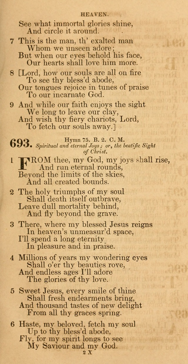 The Psalms and hymns of Rev. Isaac Watts, D.D., arranged by Dr.Rippon: with Dr. Rippon