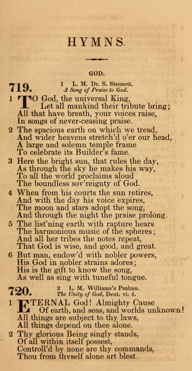 The Psalms and hymns of Rev. Isaac Watts, D.D., arranged by Dr.Rippon: with Dr. Rippon