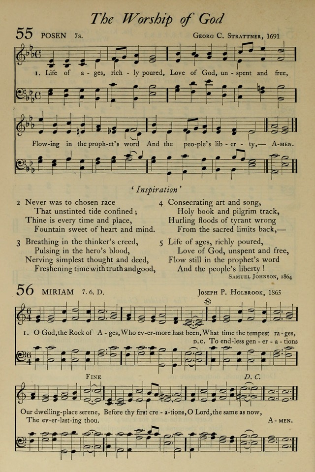 The Pilgrim Hymnal: with responsive readings and other aids to worship page 44