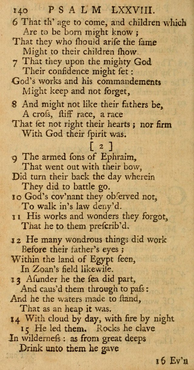 The Psalms, Hymns, and Spiritual Songs of the Old and New-Testament: faithfully translated into English metre: for the use, edification, and comfort of the saints...especially in New-England (25th ed) page 144