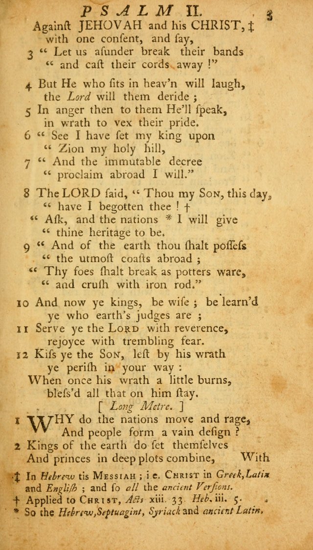 The Psalms, Hymns and Spiritual Songs of the Old and New Testament, faithully translated into English metre: being the New England Psalm Book (Rev. and Improved) page 3