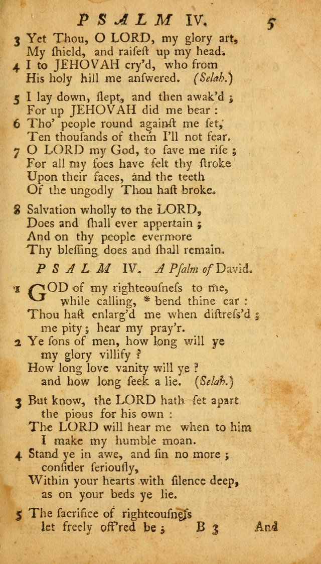 The Psalms, Hymns and Spiritual Songs of the Old and New Testament, faithully translated into English metre: being the New England Psalm Book (Rev. and Improved) page 5