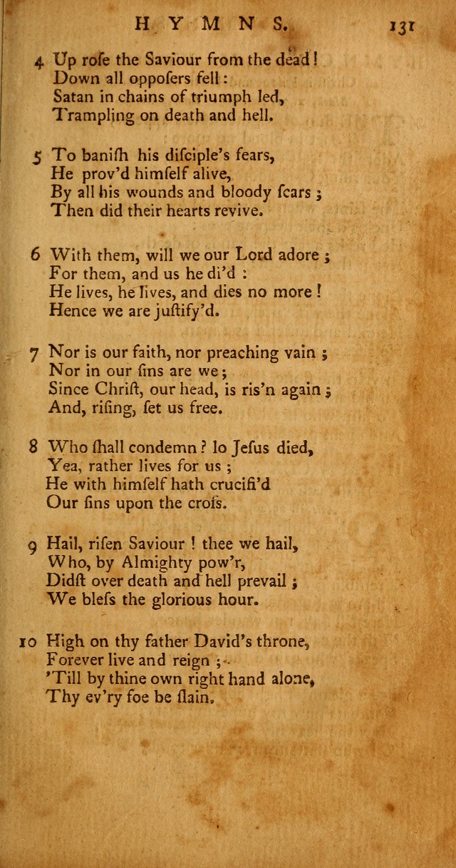 Psalms, Hymns and Spiritual Songs: selected and original, designed for the use of the Church Universal in public and private devotion page 131