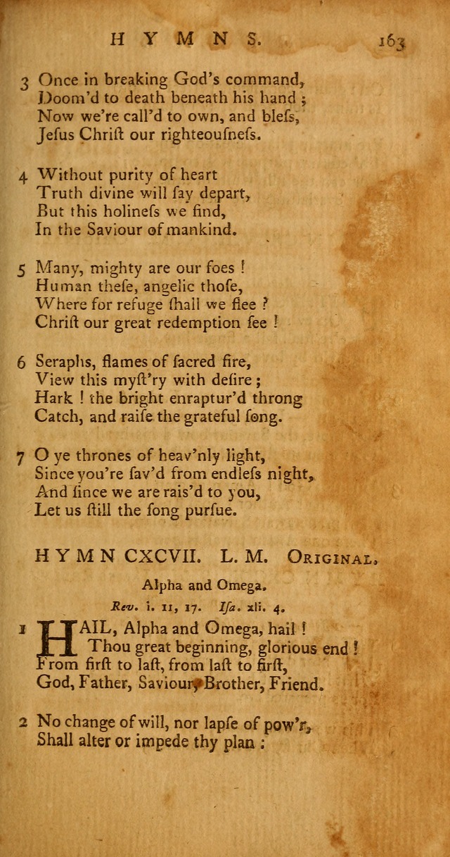 Psalms, Hymns and Spiritual Songs: selected and original, designed for the use of the Church Universal in public and private devotion page 163