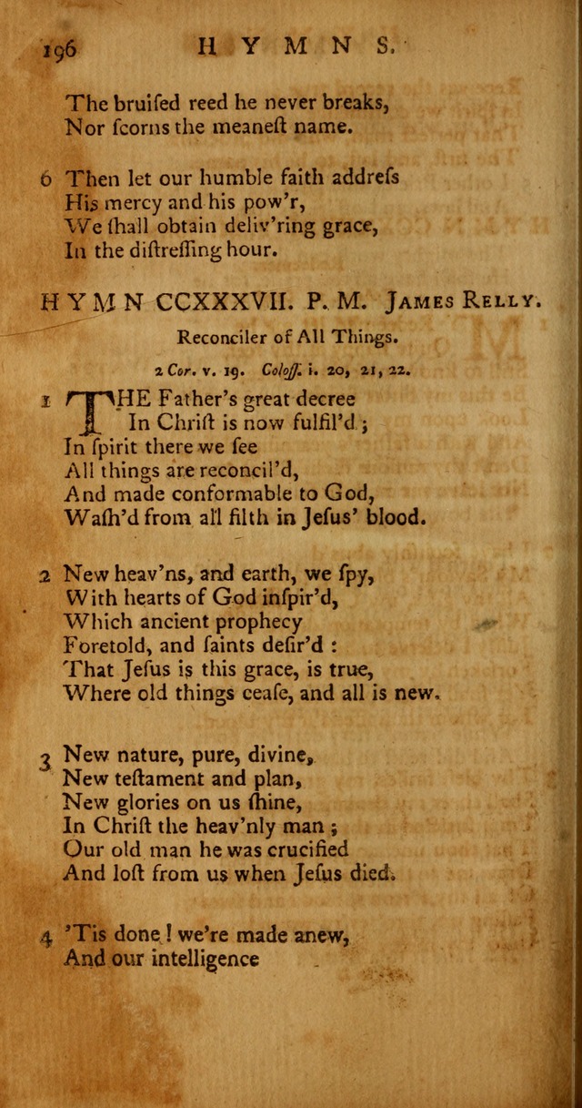 Psalms, Hymns and Spiritual Songs: selected and original, designed for the use of the Church Universal in public and private devotion page 196
