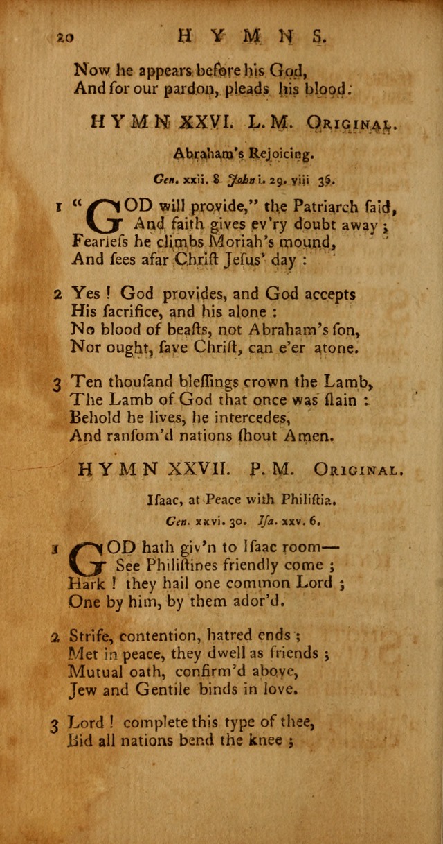 Psalms, Hymns and Spiritual Songs: selected and original, designed for the use of the Church Universal in public and private devotion page 20