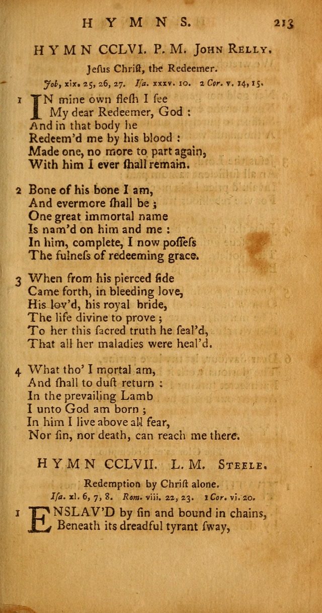 Psalms, Hymns and Spiritual Songs: selected and original, designed for the use of the Church Universal in public and private devotion page 213
