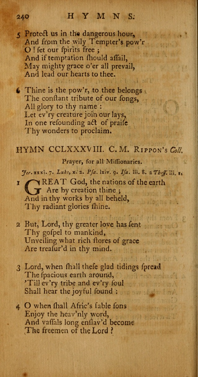 Psalms, Hymns and Spiritual Songs: selected and original, designed for the use of the Church Universal in public and private devotion page 240