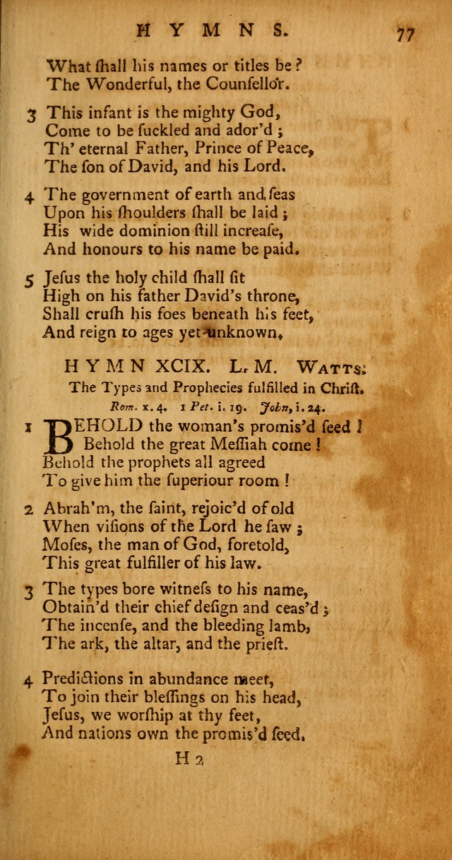 Psalms, Hymns and Spiritual Songs: selected and original, designed for the use of the Church Universal in public and private devotion page 77