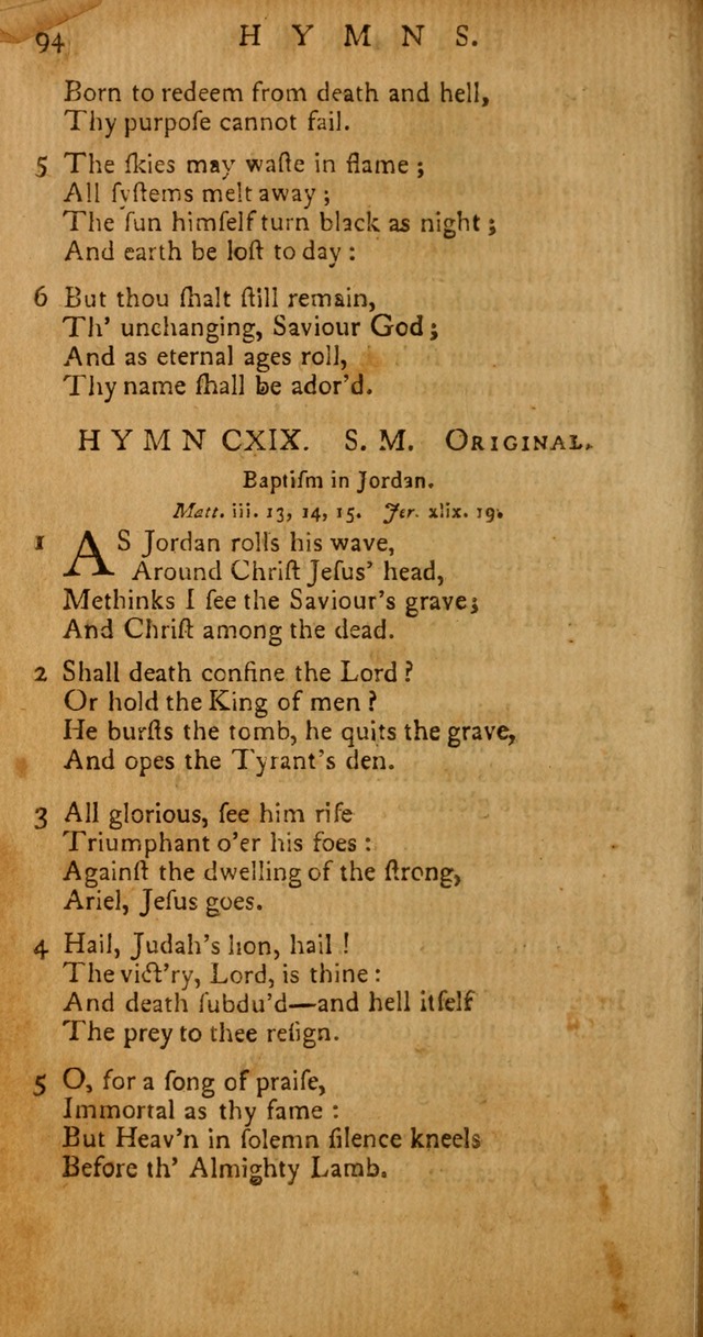 Psalms, Hymns and Spiritual Songs: selected and original, designed for the use of the Church Universal in public and private devotion page 94
