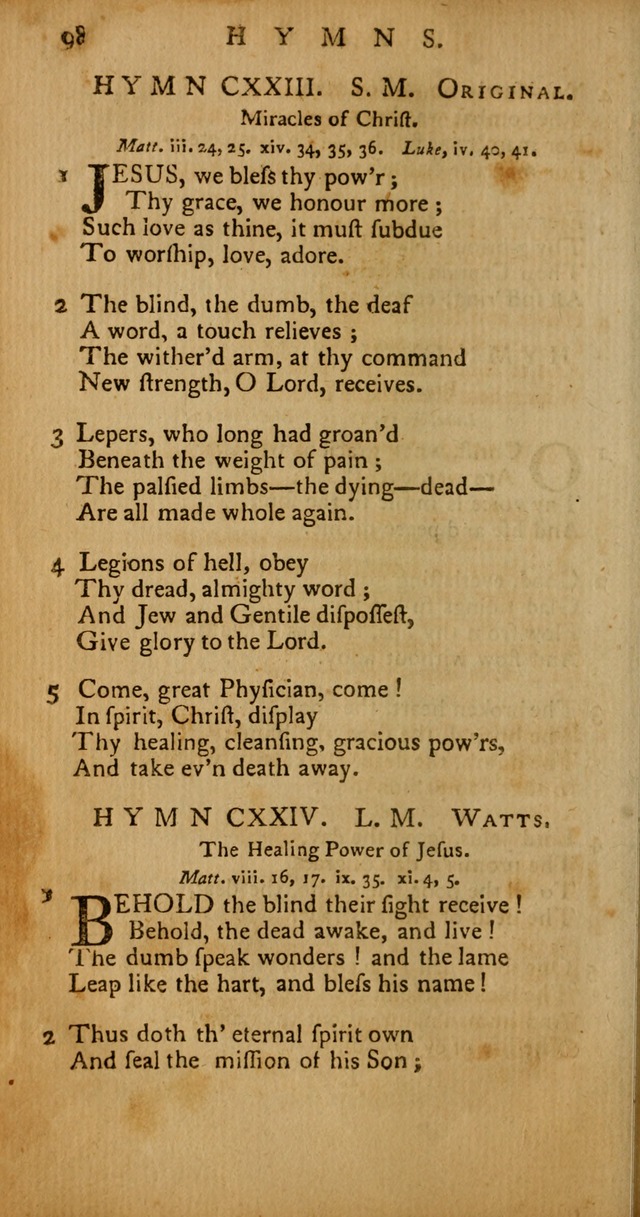 Psalms, Hymns and Spiritual Songs: selected and original, designed for the use of the Church Universal in public and private devotion page 98