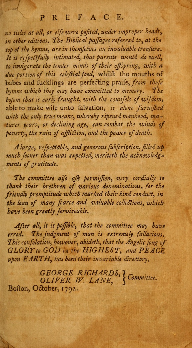Psalms, Hymns and Spiritual Songs: selected and original, designed for the use of the Church Universal in public and private devotion page xiii