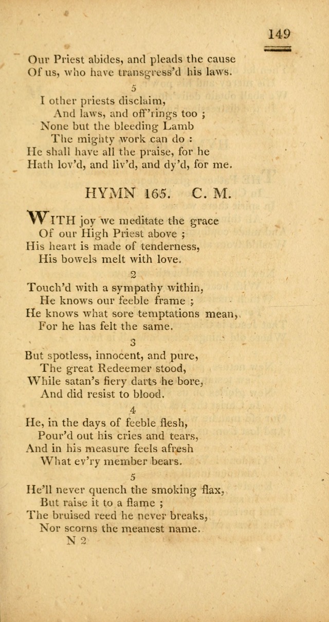 Psalms, Hymns and Spiritual Songs: selected and designed for the use of  the church universal, in public and private devotion; with an appendix, containing the original hymns omitted in the last ed. page 151