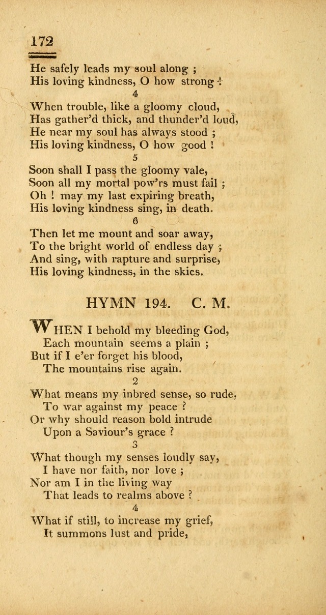Psalms, Hymns and Spiritual Songs: selected and designed for the use of  the church universal, in public and private devotion; with an appendix, containing the original hymns omitted in the last ed. page 174