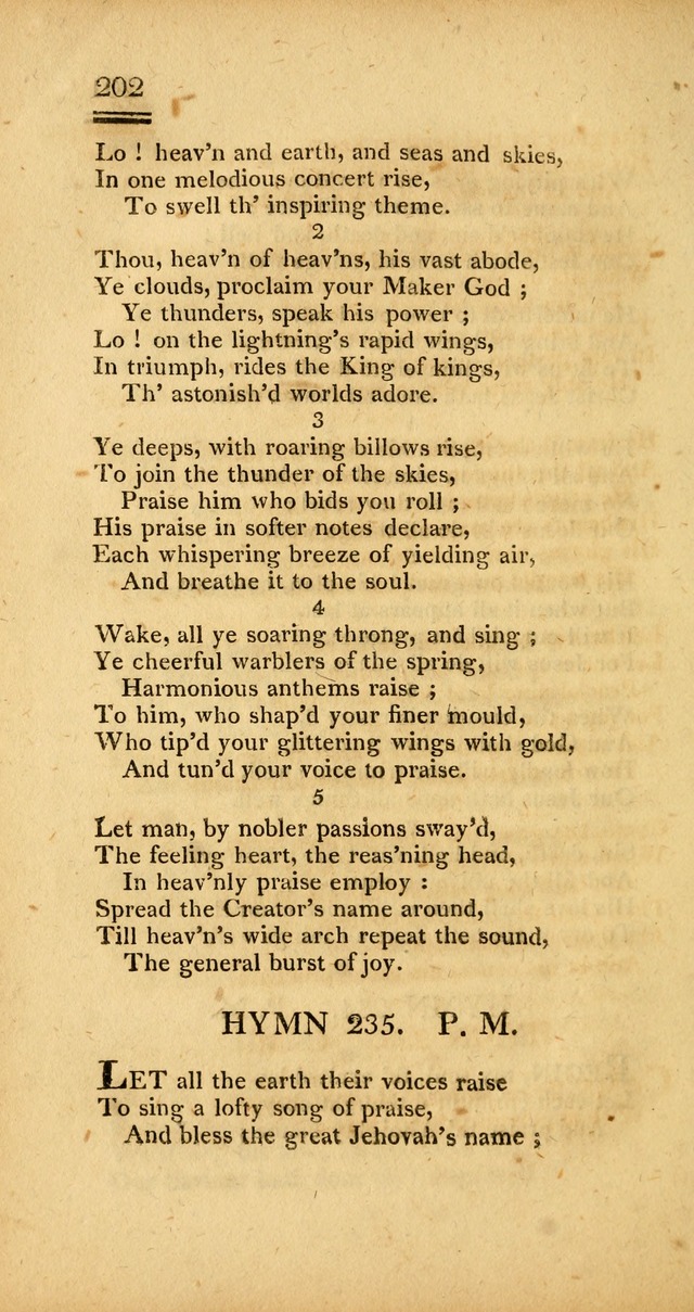 Psalms, Hymns and Spiritual Songs: selected and designed for the use of  the church universal, in public and private devotion; with an appendix, containing the original hymns omitted in the last ed. page 204