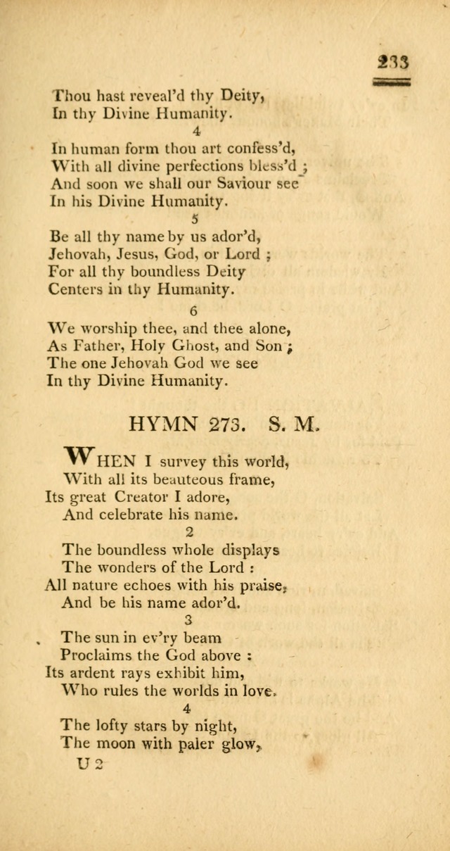 Psalms, Hymns and Spiritual Songs: selected and designed for the use of  the church universal, in public and private devotion; with an appendix, containing the original hymns omitted in the last ed. page 235