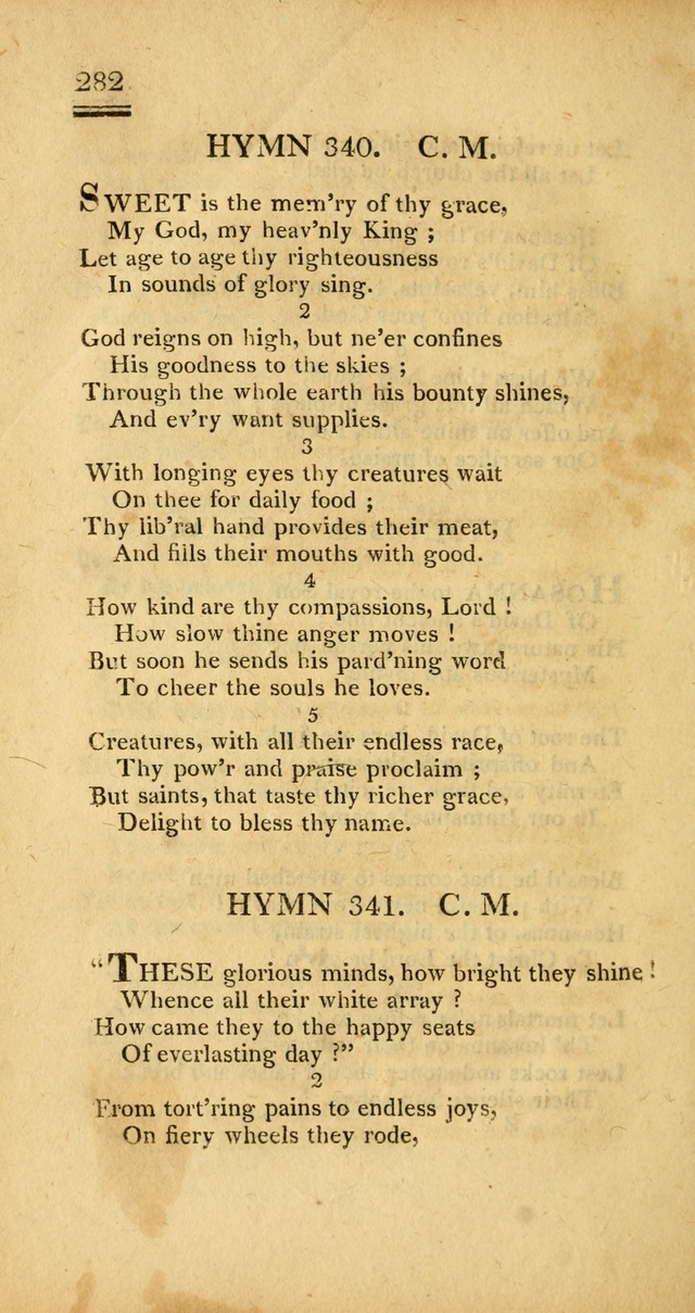 Psalms, Hymns and Spiritual Songs: selected and designed for the use of  the church universal, in public and private devotion; with an appendix, containing the original hymns omitted in the last ed. page 284